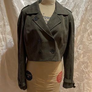 Cropped double breasted jacket
